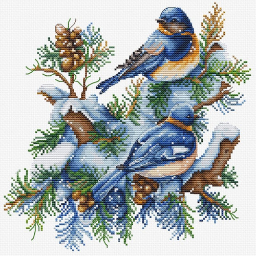 The Birds Winter Counted Cross Stitch Kit By Luca-S