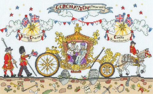 Cut Thru' Coronation Carriage Counted Cross Stitch Kit By Bothy Threads