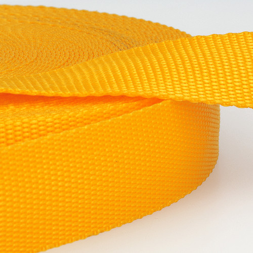 Trim: Webbing: Polypropylene: 1m x 40mm: Golden Yellow