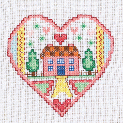 Heart Cross Stitch Kit by CWOC