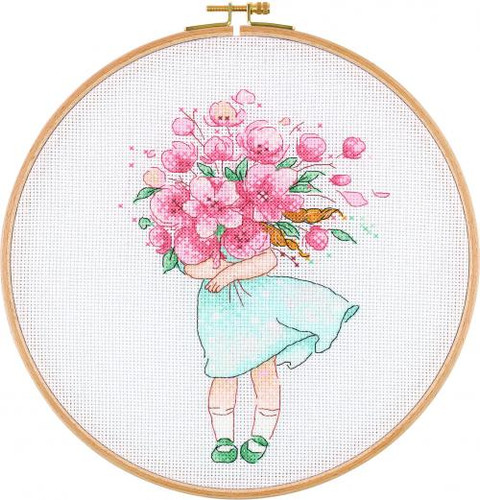 Flower Bouquet Cross Stitch Kit By CWOC