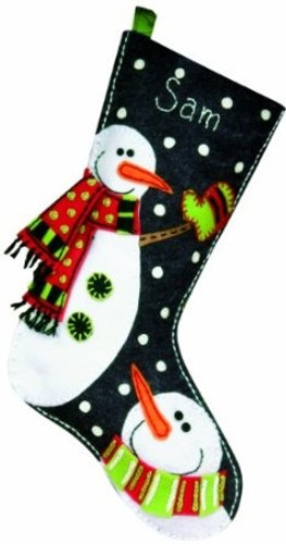 Snowmen Felt Stocking Kit by Dimensions