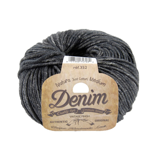 DMC Natura Denim Cotton Crochet Yarn  Squid Ink  1 x 50gr ball  