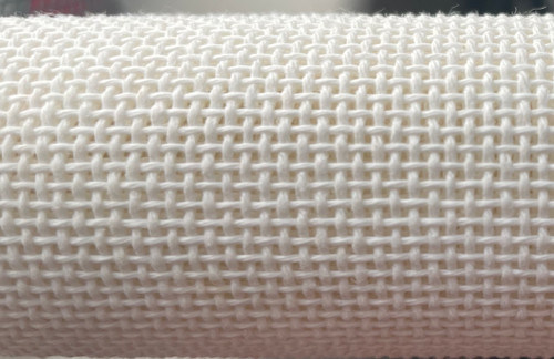 1 offcut White - Zweigart 15 Holes Per Inch White Mono Canvas - 51cm x 50cm