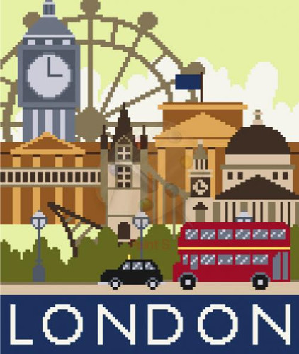 London Cross stitch Kit by CWOC