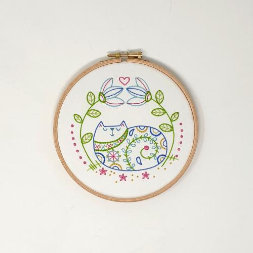 Pussy Galore Embroidery Kit By CWOC
