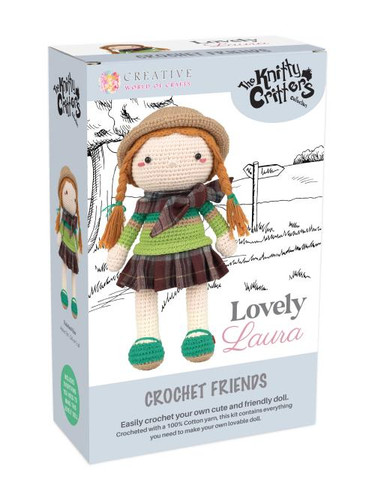 Lovely Laura Crochet Doll Kit by Knitty Critters