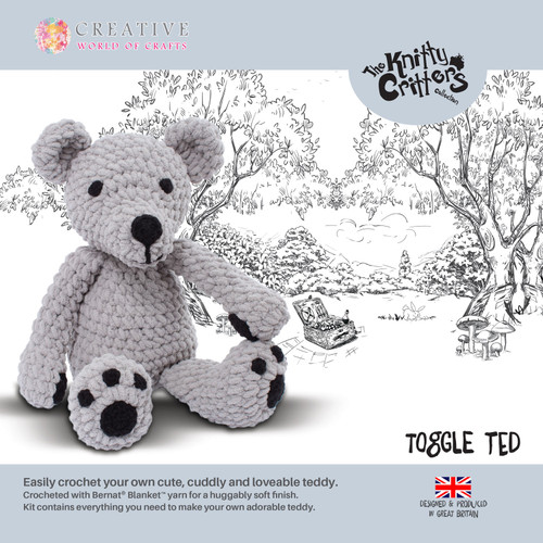 Toggle Ted Crochet Kit by Knitty Critters