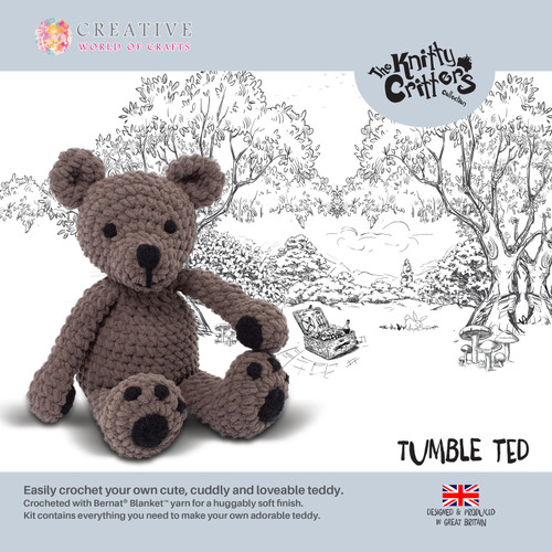 Tumble Ted Crochet Kit by Knitty Critters