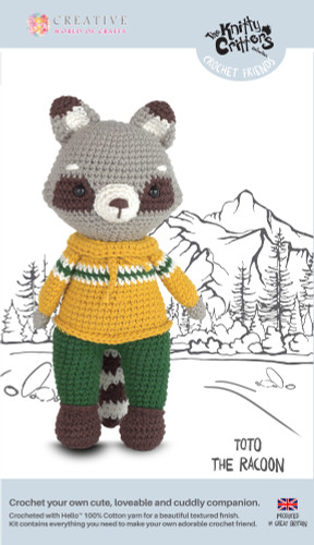 Toto the Racoon Crochet Kit by  Knitty Critters