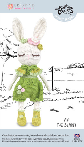 Vivi the bunny Crochet Kit by Knitty Critters