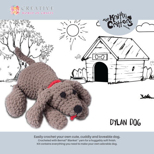 Dylan Dog Crochet Kit by Knitty Critters