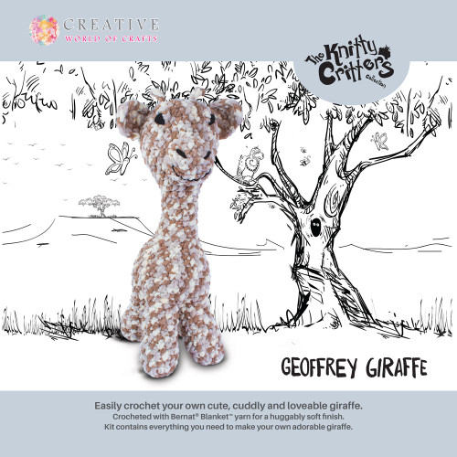 Geoffrey Giraffe Crochet Kit by Knitty Critters