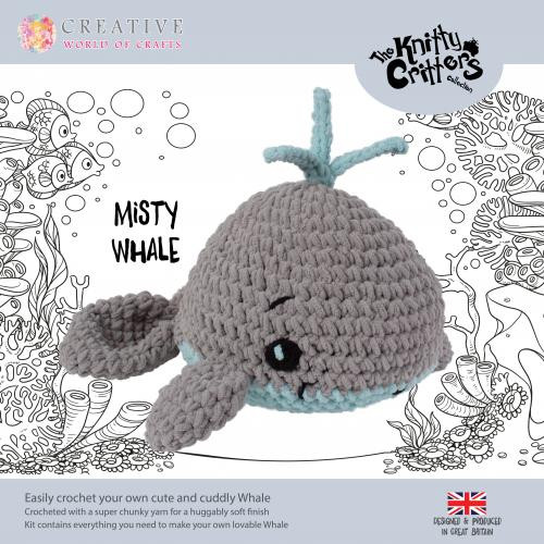 Misty Whale Crochet Kit by Knitty Critters