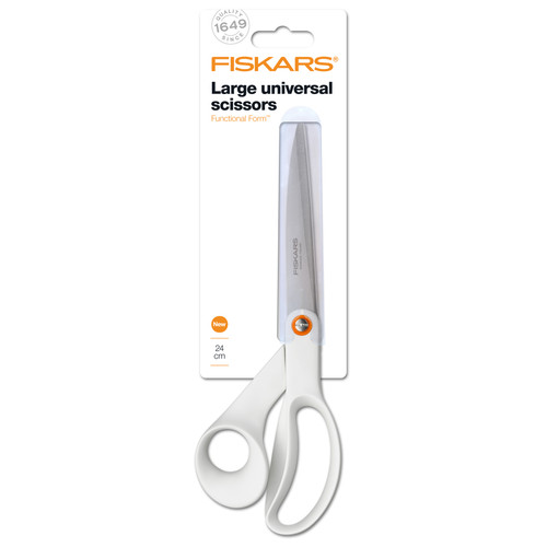 Scissors: Functional Form™: Universal: 24cm or 9.5in: White