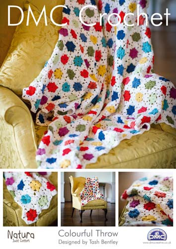 Colourful Throw Crochet Pattern Booklet