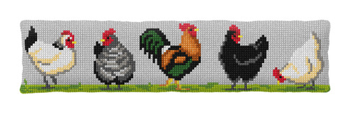 Poultry Quickpoint Cushion  Cross Stitch Kit by Orchidea