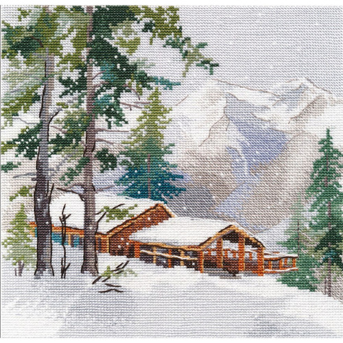 Mountains Counted Cross Stitch Kit by Oven