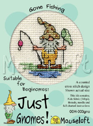 Gone Fishing Cross Stitch Kit by Mouseloft