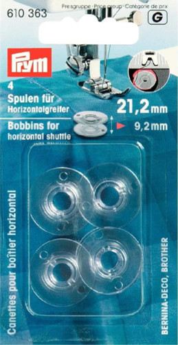 Bobbins horizontal shuttle plastic 21.2mm x 4pc