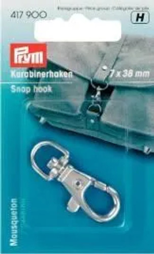 Silver Snap Hook 7mm x 38mm by Prym