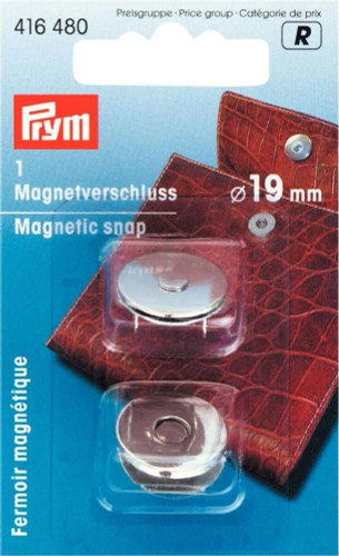Silver Magnetic Snap 19mm by Prym