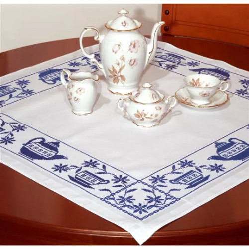 Teatime Tablecloth Counted Cross Stitch Kit By Gobelin L