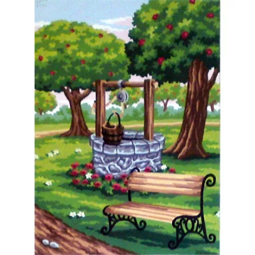 Park Bench Tapestry Canvas By Gobelin L