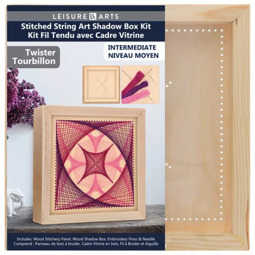 Shadow Box Twister Wood Stitchery Shadow Boxes Kit By Leisure Arts