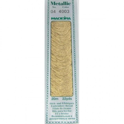 Madeira Mouliné Metallic Cotton 20m: 4003 Rose Gold