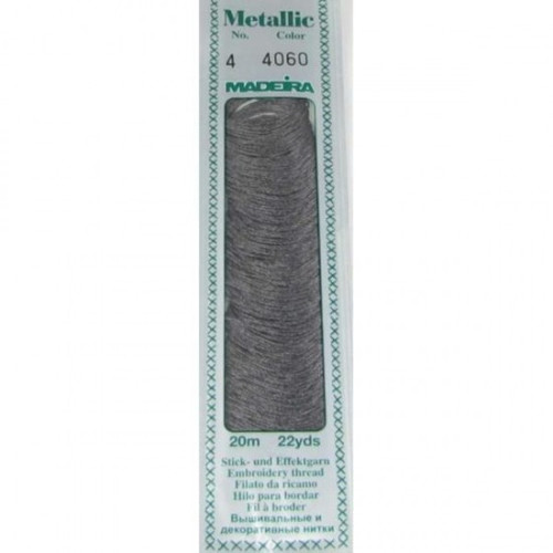 Madeira Mouliné Metallic Cotton 20m: 4060 Black Pearl