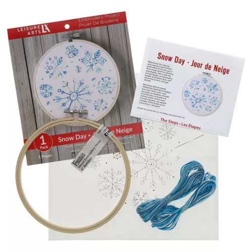Snow Day Freestyle Embroidery Kit By Leisure Arts