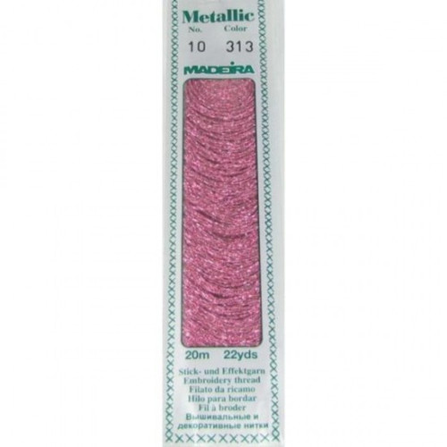 Madeira Metallic Perlé Cotton 20m: 313 Magnolia