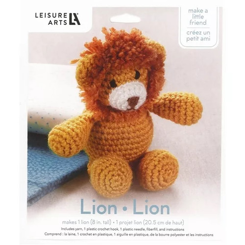 Crochet Friends - Lion Crochet Kit By Leisure Arts