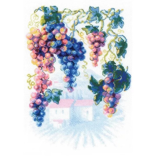 Generous Grapevine Counted Cross Stitch Kit By Riolis
