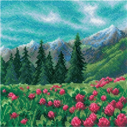 Mountain Clover Counted Cross Stitch Kit By Riolis