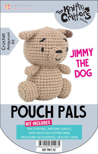 Pouch Pal – Jimmy The Bear  crochet Kit by Knitty Critters