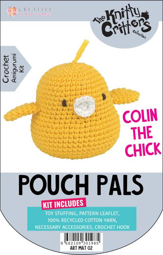 Pouch Pal – Colin The Chick Crochet Kit by Knitty Critters