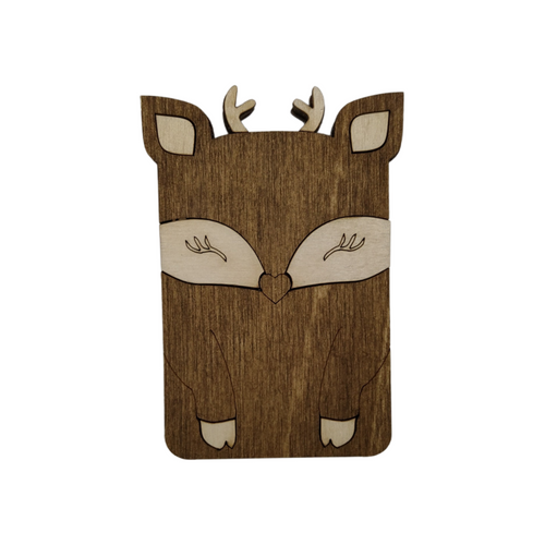 Wooden Needle Case Deer By Kind Fox