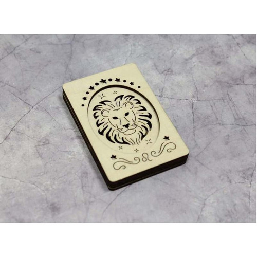 Wooden Needle Case  Lion By Mp Studia