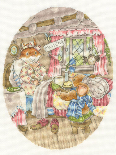 Breakfast In Bed Counted Cross Stitch Kit by Bothy Threads