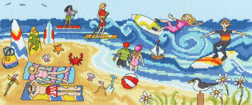 Seaside Fun Counted Cross Stitch Kit by Bothy Threads