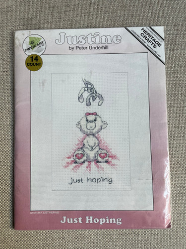 Just Hoping Counted Cross Stitch Card Kit by Heritage Crafts