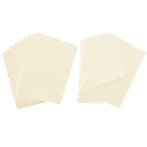 Cards Singlefold Mini Cream (10) by Peakdales