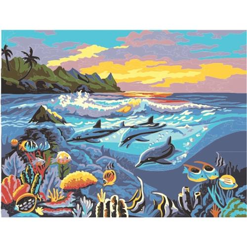 Dolphin World Tapestry Canvas By Gobelin-L