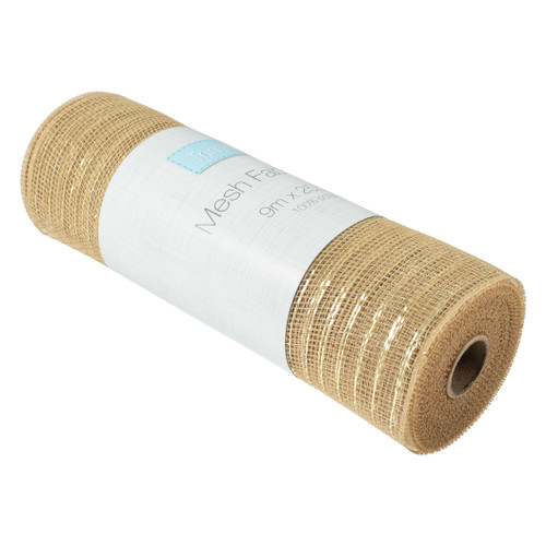 Mesh Fabric Rolls: Natural: 1 roll 25.5cm x 9m