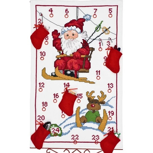 Santa Ski Lift Advent By Permin