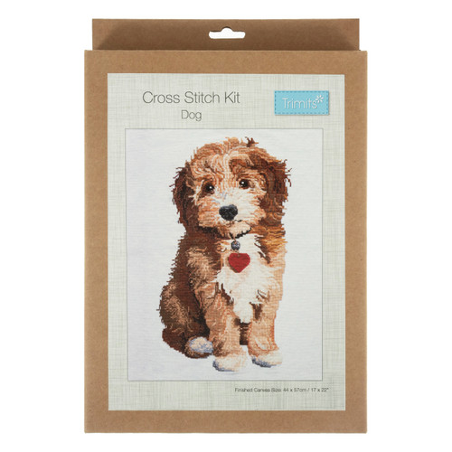 Large Dog Cross stitch Kit by Trimits