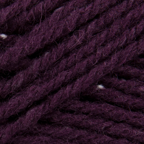 Wool Blend: Aran: 10 x 100g: Burgundy Tweed