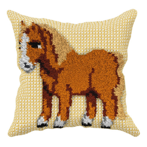 Pony Sensory Latch Hook cushion Kit by Orchidea